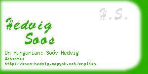 hedvig soos business card