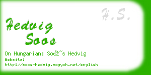 hedvig soos business card